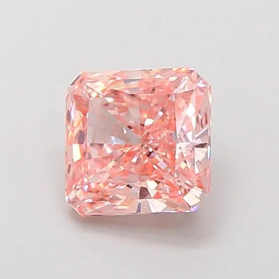 1.20ct Square radiant Lab Grown Diamond (Colour Fancy Vivid Pink, Clarity VVS2, IGI Certified)