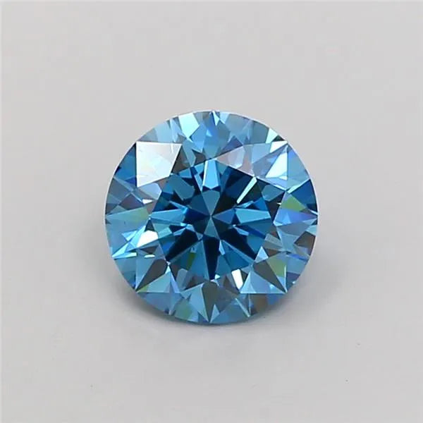 1.21ct Round Lab Grown Diamond (Colour Fancy Vivid Blue, Clarity VS1, Cut ID, IGI Certified)