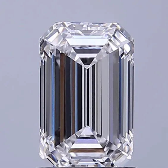 1.23ct Emerald Lab Grown Diamond (Colour E, Clarity VVS2, IGI Certified)