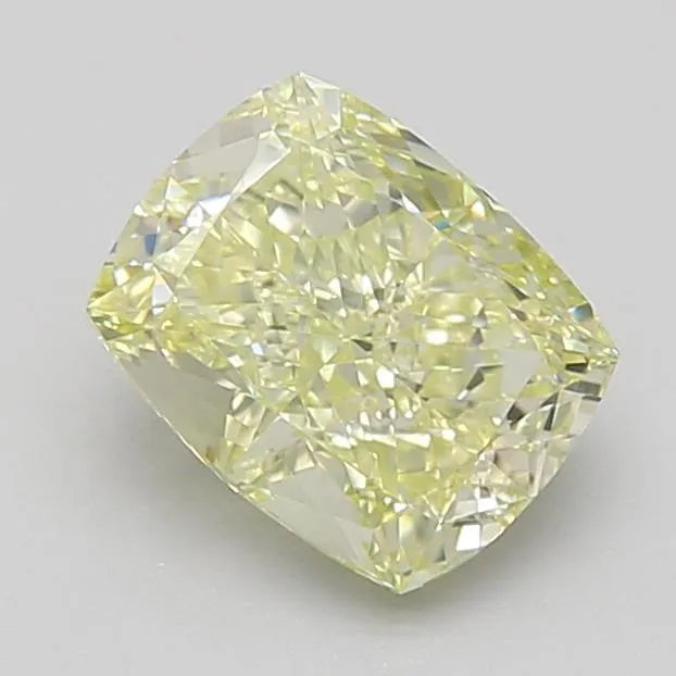 1.32ct Cushion modified Lab Grown Diamond (Colour Fancy Yellowish Green, Clarity VVS2, Cut VG, IGI Certified)