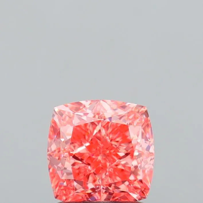 1.37ct Cushion modified Lab Grown Diamond (Colour Fancy Vivid Pink, Clarity VVS1, IGI Certified)