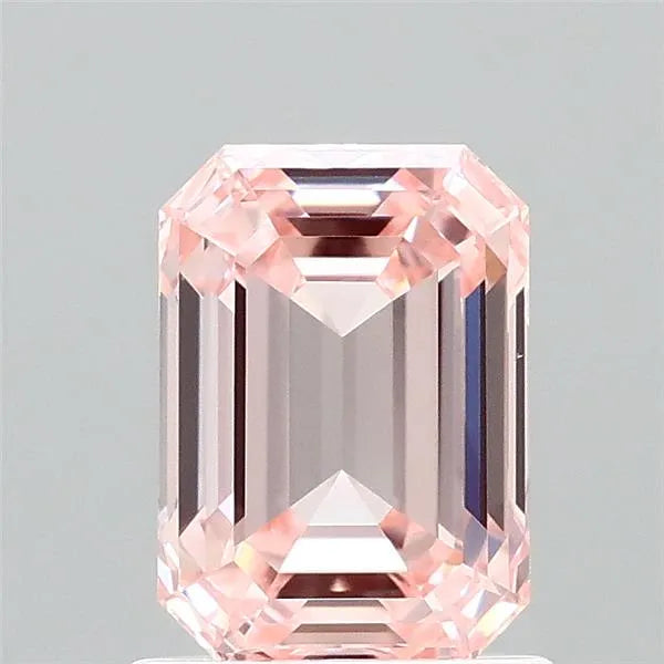1.40ct Emerald Lab Grown Diamond (Colour Fancy Vivid Pink, Clarity VVS1, IGI Certified)