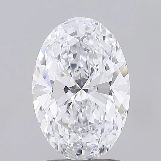 1.50ct Oval Lab Grown Diamond (Colour D, Clarity IF, Cut EX, IGI Certified)