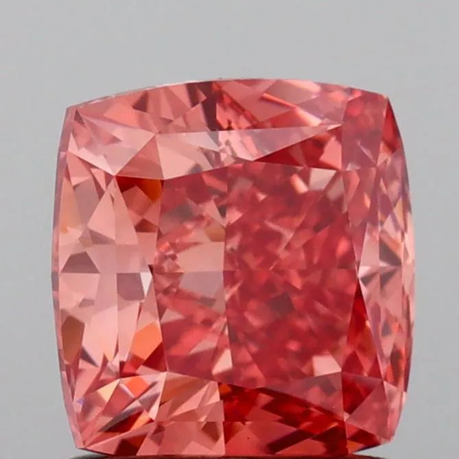1.51ct Cushion modified Lab Grown Diamond (Colour Fancy Vivid Pink, Clarity VVS2, IGI Certified)