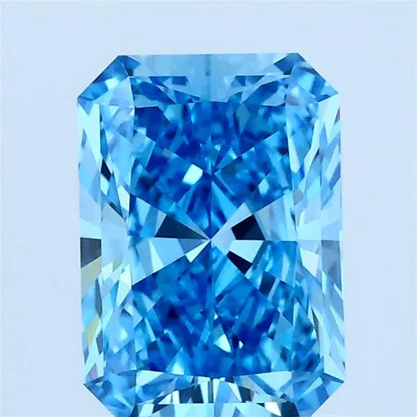1.51ct Radiant Lab Grown Diamond (Colour Fancy Vivid Blue, Clarity VVS2, IGI Certified)