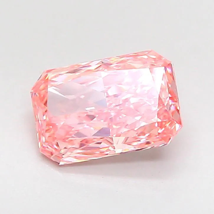 1.51ct Radiant Lab Grown Diamond (Colour Fancy Vivid Pink, Clarity VS1, IGI Certified)