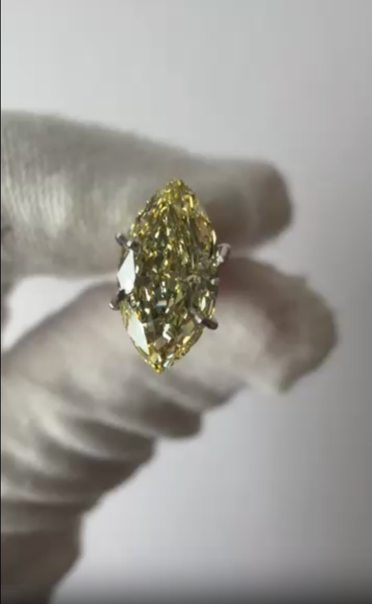 1.53 carat marquise cut diamond
