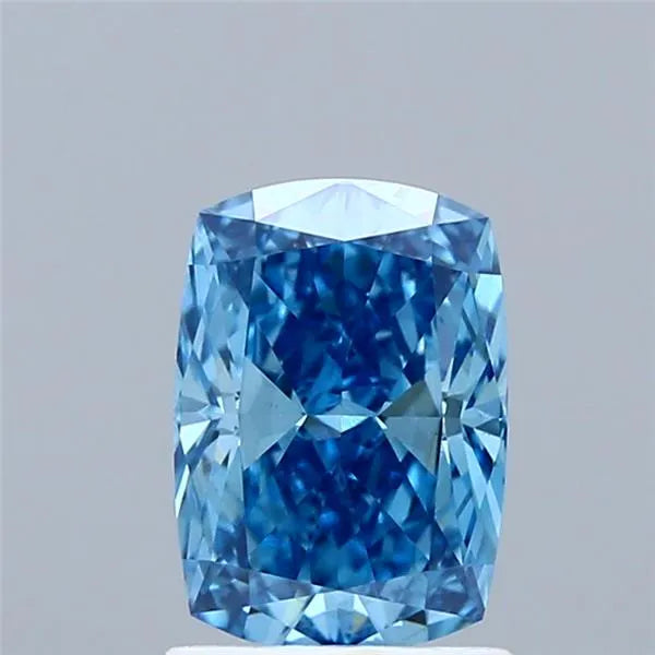 1.53ct Cushion modified Lab Grown Diamond (Colour Fancy Vivid Blue, Clarity VS1, IGI Certified)