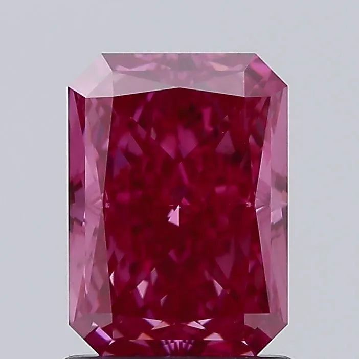 1.56ct Radiant Lab Grown Diamond (Colour Fancy Vivid Pink, Clarity VS2, IGI Certified)