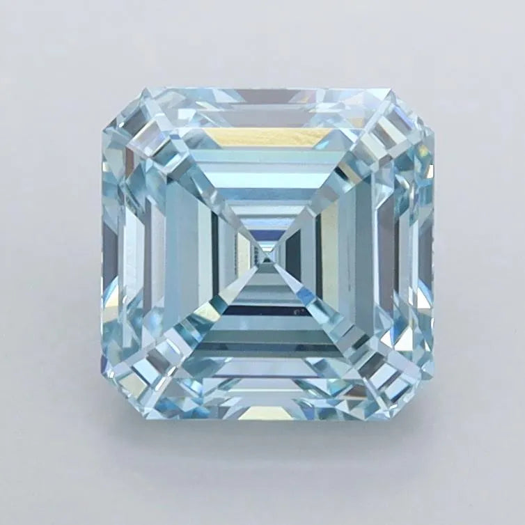 1.57ct Asscher Lab Grown Diamond (Colour Fancy Intense Blue, Clarity VVS2, IGI Certified)