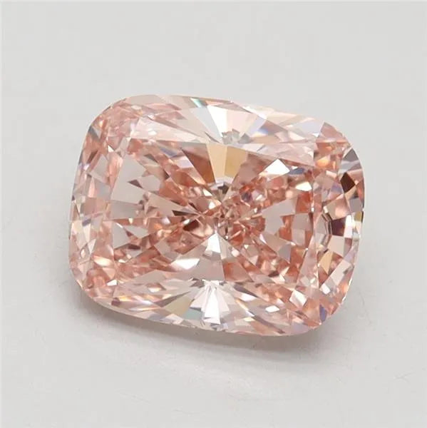 1.59ct Cushion brilliant Lab Grown Diamond (Colour Fancy Pinkish Brown, Clarity VS1, IGI Certified)