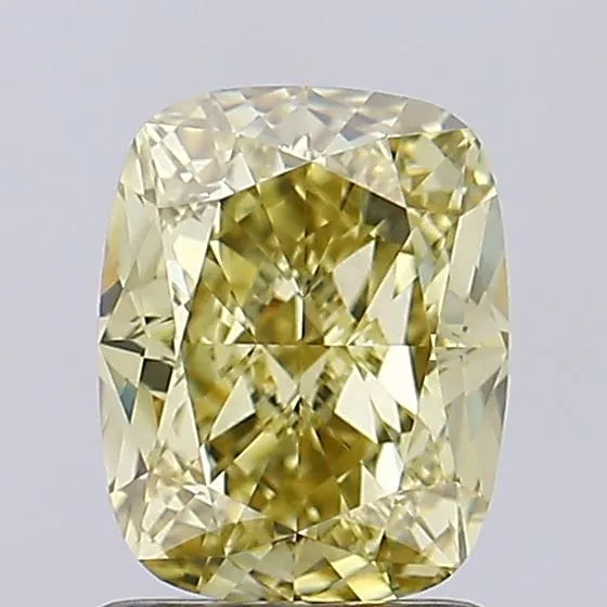 1.64ct Cushion modified Lab Grown Diamond (Colour Fancy Yellow, Clarity VVS2, IGI Certified)