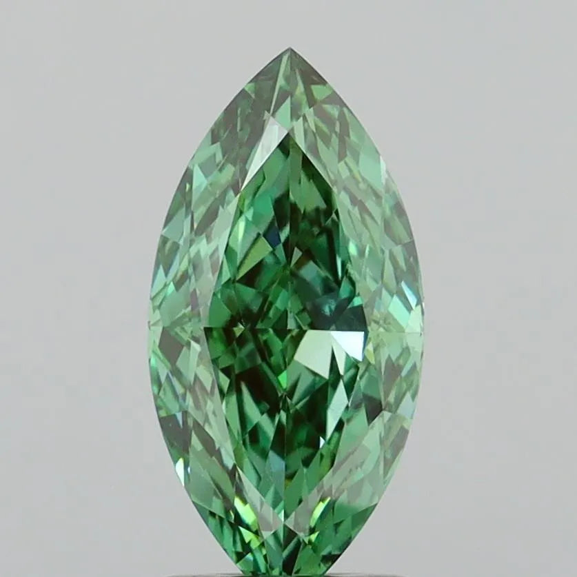 1.69ct Marquise Lab Grown Diamond (Colour Fancy Vivid Green, Clarity VVS2, IGI Certified)