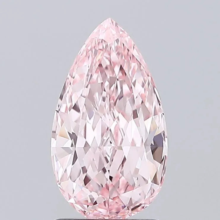1.74ct Pear Lab Grown Diamond (Colour Fancy Vivid Pink, Clarity VS1, IGI Certified)