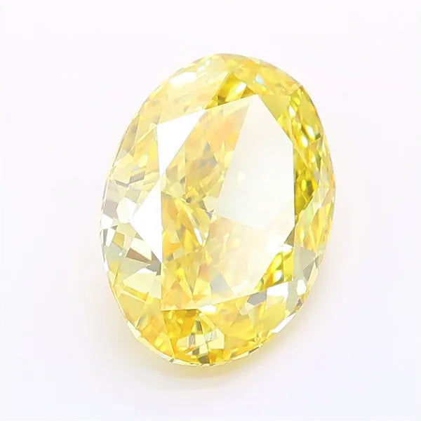 1.75ct Oval Lab Grown Diamond (Colour Fancy Vivid Yellow, Clarity VVS2, IGI Certified)