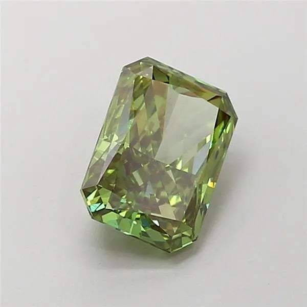 1.76ct Radiant Lab Grown Diamond (Colour Fancy Vivid Green, Clarity VS1, IGI Certified)