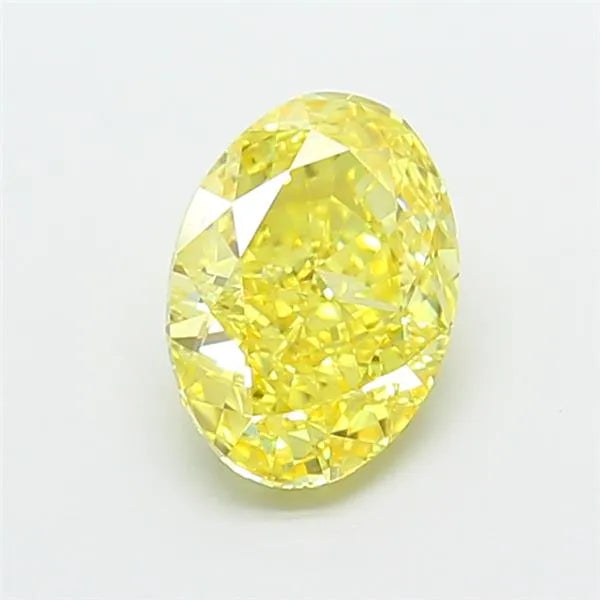 1.80ct Oval Lab Grown Diamond (Colour Fancy Vivid Yellow, Clarity VVS2, IGI Certified)