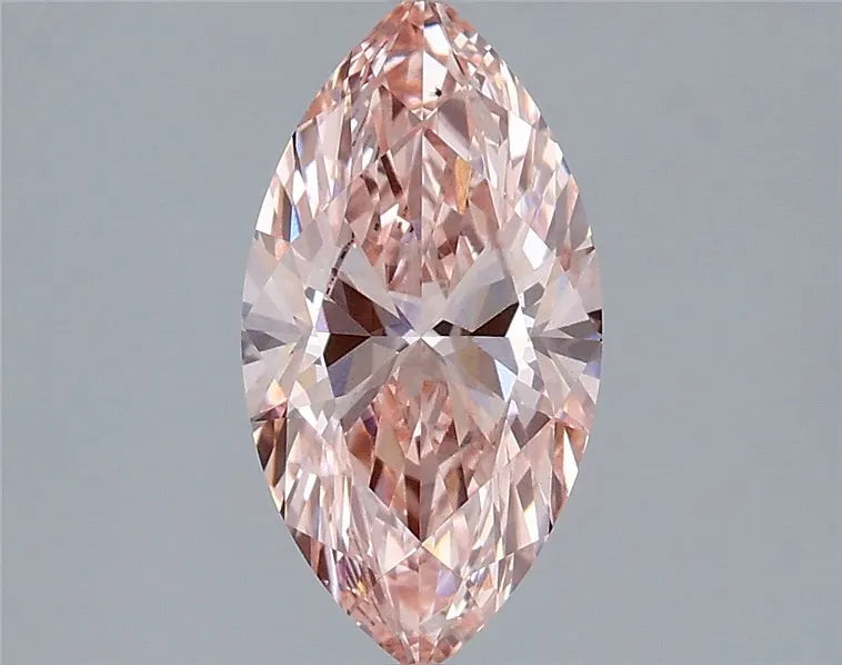 1.86ct Marquise Lab Grown Diamond (Colour Fancy Vivid Pink, Clarity VS2, IGI Certified)