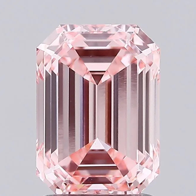 1.89ct Emerald Lab Grown Diamond (Colour Fancy Intense Pink, Clarity VVS2, IGI Certified)