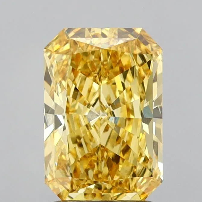 1.99ct Radiant Lab Grown Diamond (Colour Fancy Vivid Yellow, Clarity VS1, IGI Certified)