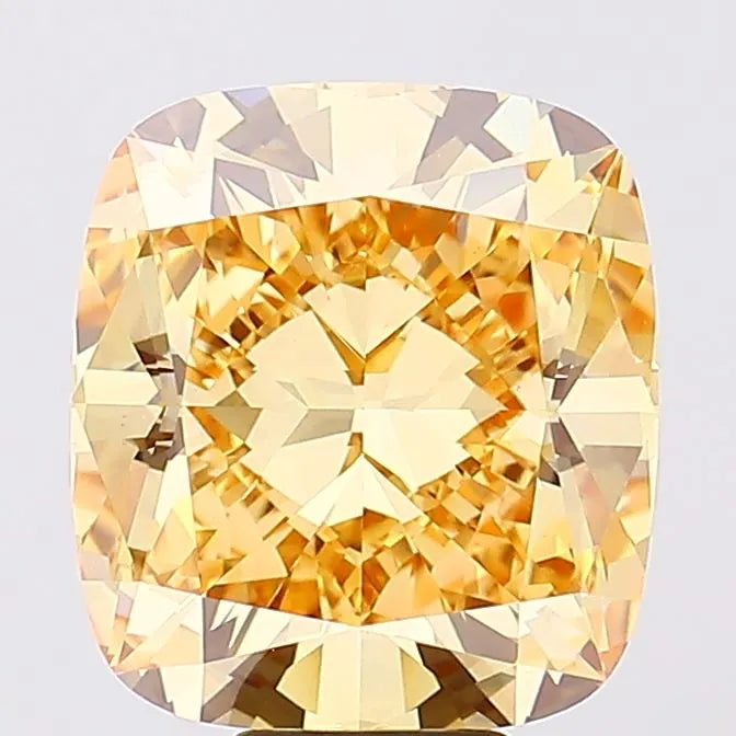 10.03ct Cushion brilliant Lab Grown Diamond (Colour Fancy Intense Yellow, Clarity VS1, IGI Certified)