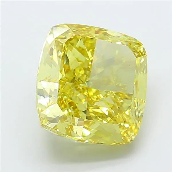 10.03ct Cushion modified Lab Grown Diamond (Colour Fancy Vivid Yellow, Clarity SI1, IGI Certified)