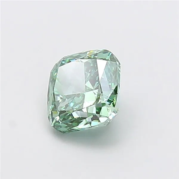 2.00ct Cushion modified Lab Grown Diamond (Colour Fancy Vivid Green, Clarity VS1, IGI Certified)