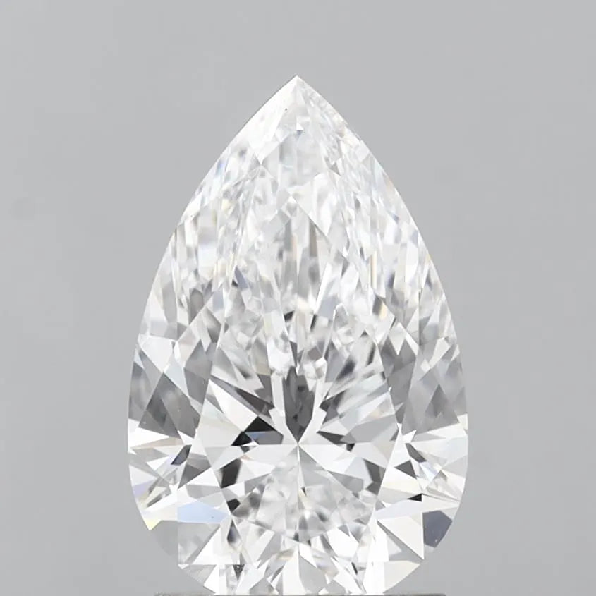 2.01ct Pear Lab Grown Diamond (Colour D, Clarity VVS2, IGI Certified)