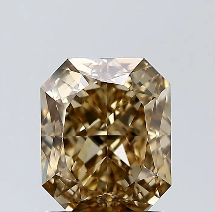 2.01ct Radiant Natural Diamond (Colour Fancy Dark Yellowish Brown, Clarity VS1, GIA Certified)