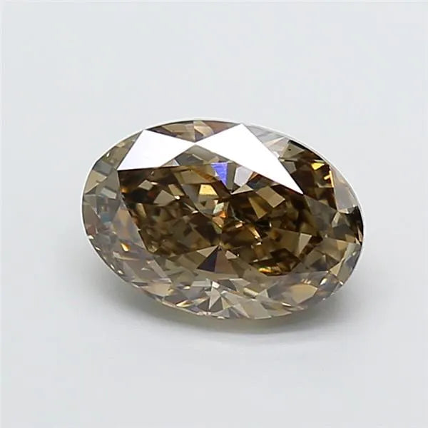 2.04ct Oval Lab Grown Diamond (Colour Fancy Yellowish Gray, Clarity VS1, IGI Certified)