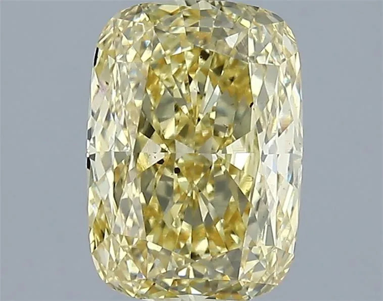 2.09ct Cushion modified Lab Grown Diamond (Colour Fancy Intense Yellow, Clarity VS2, IGI Certified)