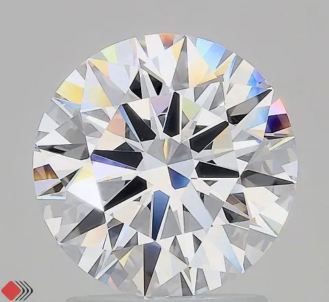2.10ct Round Lab Grown Diamond (Colour D, Clarity VVS1, Cut ID, IGI Certified)