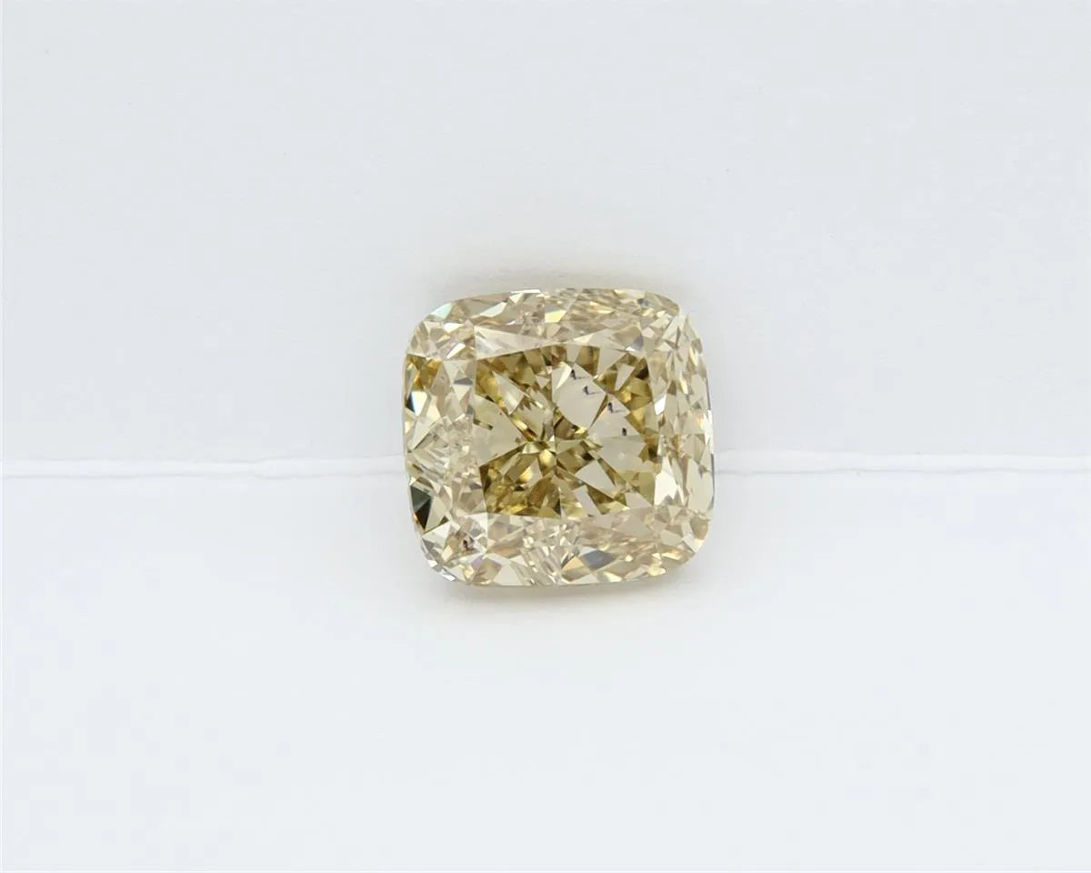 2.11ct Cushion modified Lab Grown Diamond (Colour Fancy Intense Gray Yellow, Clarity VVS2, IGI Certified)