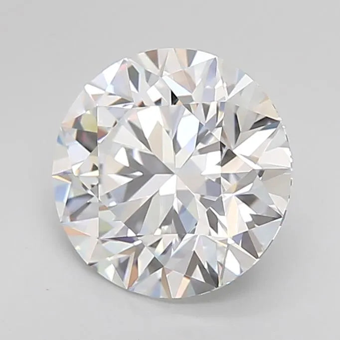 2.21ct Round Lab Grown Diamond (Colour D, Clarity VVS1, Cut EX, IGI Certified)