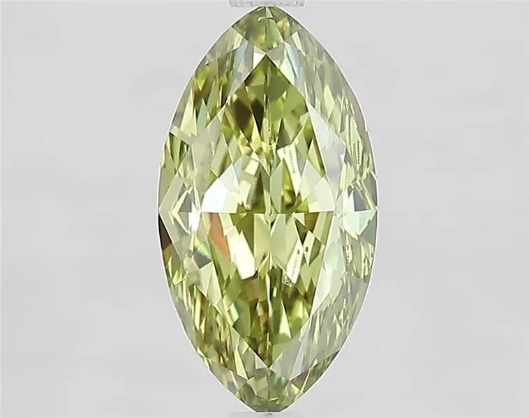 2.37ct Marquise Lab Grown Diamond (Colour Fancy Vivid Green, Clarity VVS2, IGI Certified)