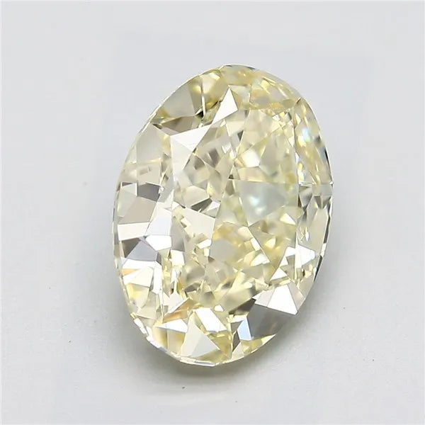 2.47ct Oval Natural Diamond (Colour Fancy Light Yellow, Clarity VVS1, GIA Certified)