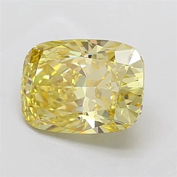 2.78ct Cushion modified Lab Grown Diamond (Colour Fancy Intense Yellow, Clarity VS1, IGI Certified)