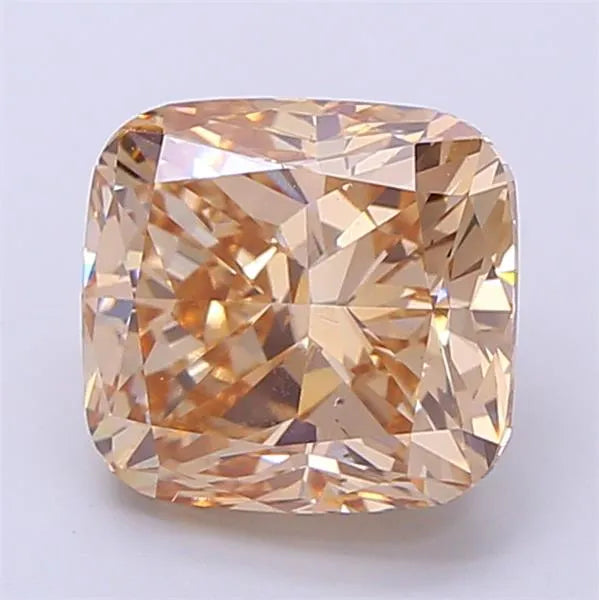 3.00ct Cushion modified Lab Grown Diamond (Colour Fancy Light Yellowish Brown, Clarity VS2, IGI Certified)