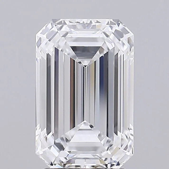 3.00ct Emerald Lab Grown Diamond (Colour D, Clarity FL, Cut EX, GIA Certified)