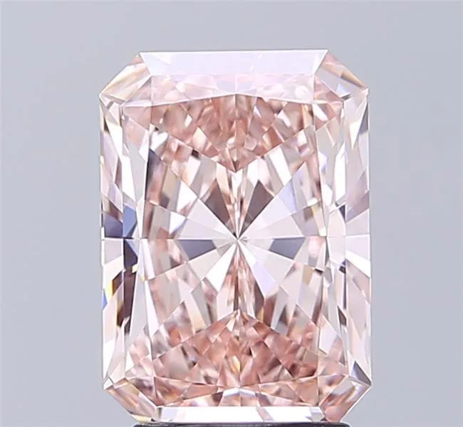 3.01ct Radiant Lab Grown Diamond (Colour Fancy Intense Brownish Pink, Clarity VS1, IGI Certified)