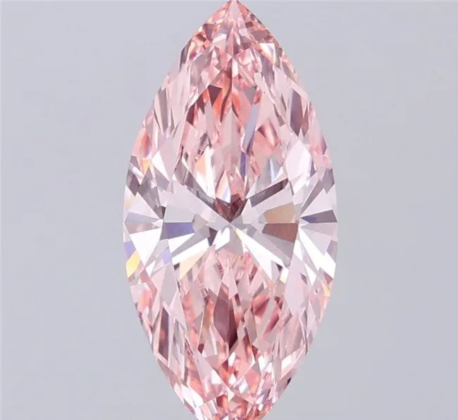 3.02ct Marquise Lab Grown Diamond (Colour Fancy Intense Pink, Clarity VVS2, IGI Certified)