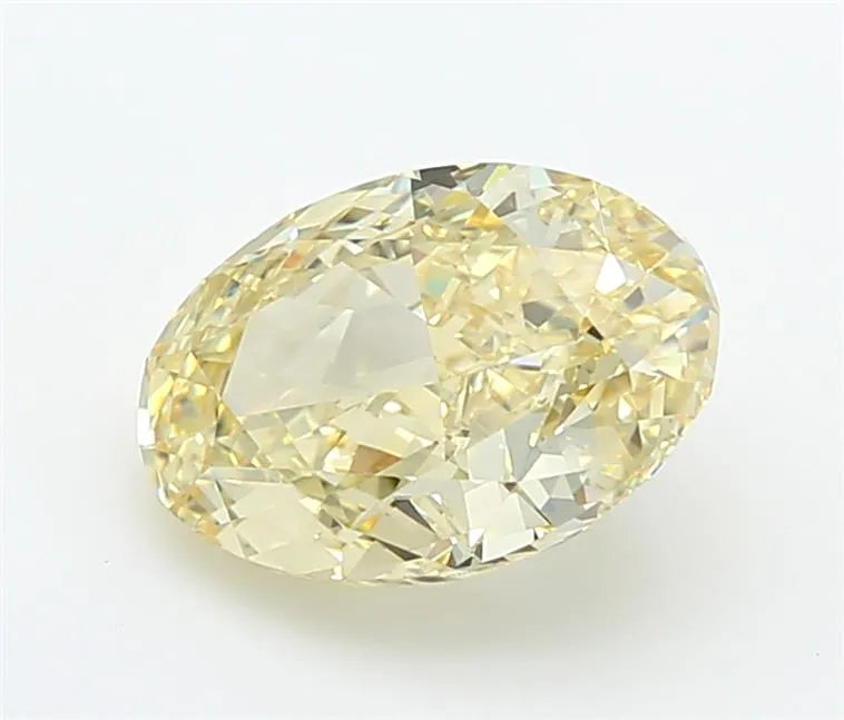 3.03ct Oval Lab Grown Diamond (Colour Fancy Yellow, Clarity VVS2, IGI Certified)