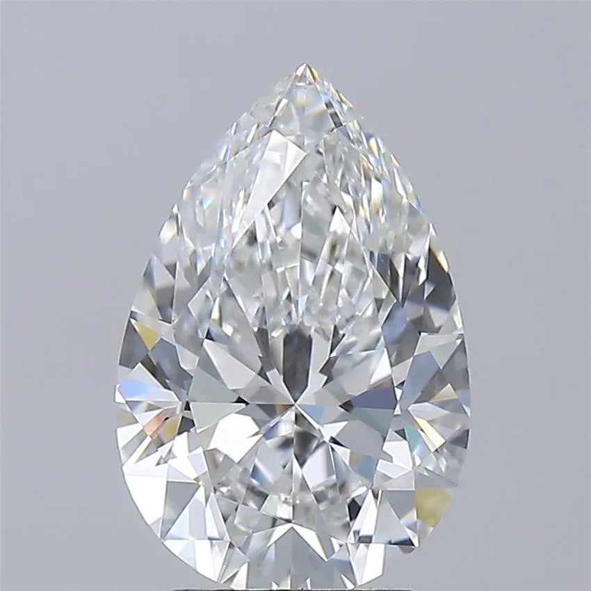 3.05ct Pear Lab Grown Diamond (Colour E, Clarity VVS2, IGI Certified)