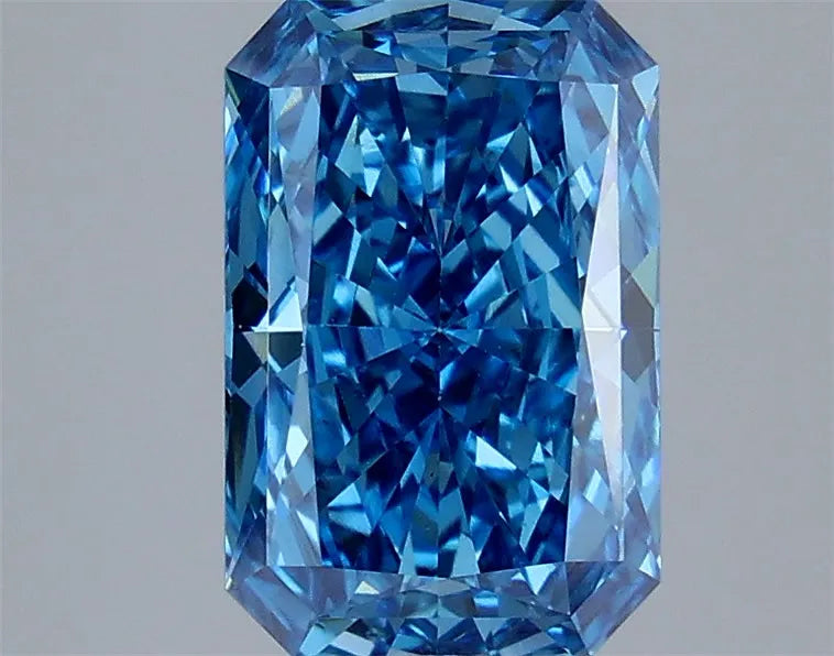 3.06ct Radiant Lab Grown Diamond (Colour Fancy Vivid Blue, Clarity VVS2, IGI Certified)