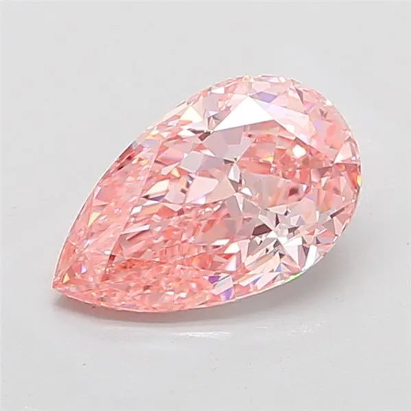 3.09ct Pear Lab Grown Diamond (Colour Fancy Vivid Pink, Clarity VS1, IGI Certified)
