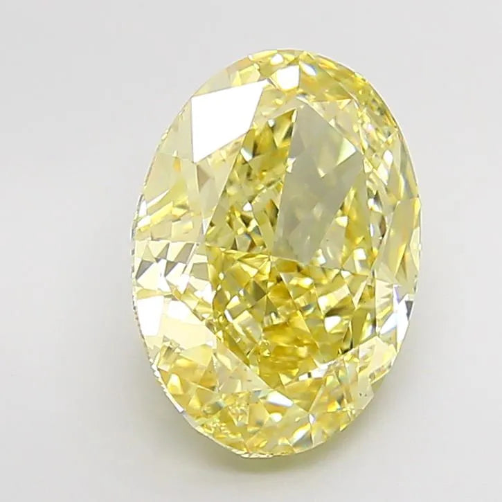 3.12ct Oval Lab Grown Diamond (Colour Fancy Yellow, Clarity VVS2, IGI Certified)