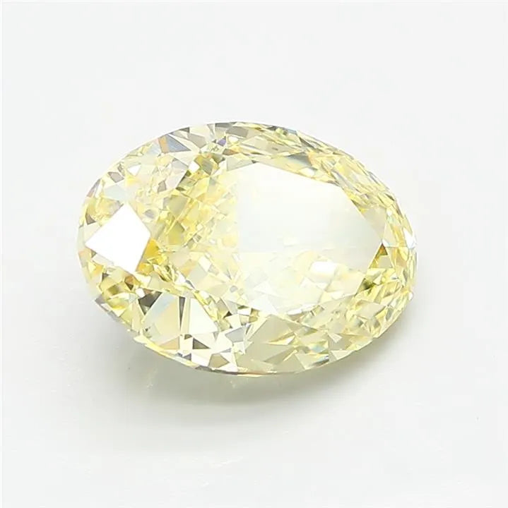 3.24ct Oval Lab Grown Diamond (Colour Fancy Yellow, Clarity VVS2, IGI Certified)