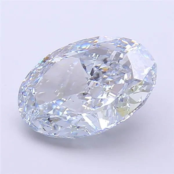 3.31ct Oval Lab Grown Diamond (Colour Fancy Intense Blue, Clarity VVS1, IGI Certified)