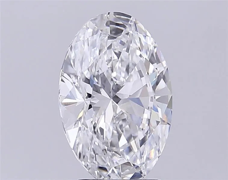 3.42ct Oval Lab Grown Diamond (Colour D, Clarity VVS2, IGI Certified)