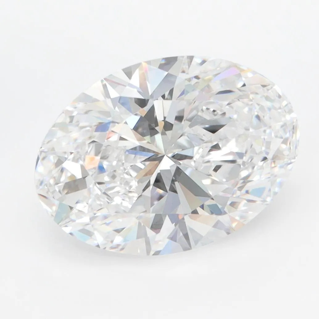 3.54ct Oval Lab Grown Diamond (Colour D, Clarity IF, IGI Certified)
